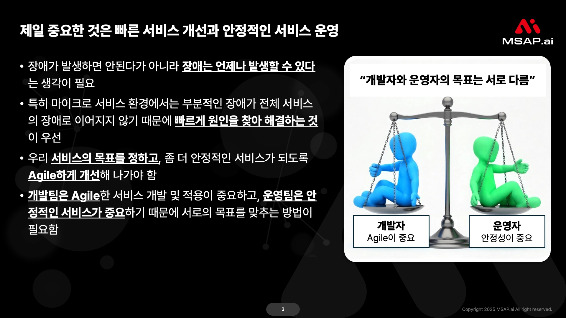 MSA 환경에서의 모니터링과 서비스 운영 클라우드 네이티브 전환 진단 결과 예시