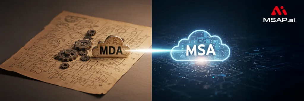 MDA와 MSA: 모델 중심에서 서비스 중심으로, 아키텍처 패러다임의 진화 MDA와 MSA: 모델 중심에서 서비스 중심으로, 아키텍처 패러다임의 진화