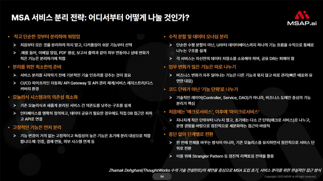 msa-design-strategy-5 5. MSA 서비스 분리 전략