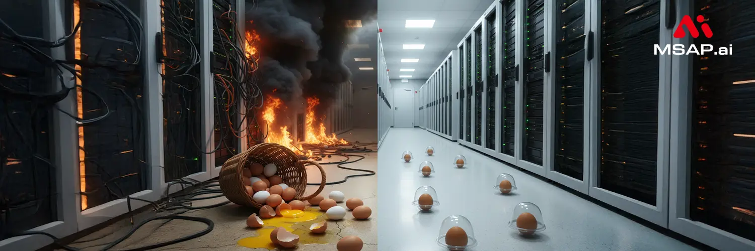 msa-body-monolithic-risk 모든 계란을 한 바구니에? 데이터센터 재난과 모놀리식 구조의 위험성